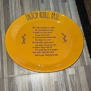 Rae Dunn ceramic giving plate